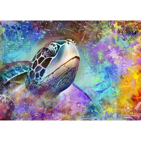 Painting "Sea Turtle" | Ocean art painting, Painting, Sea turtle painting