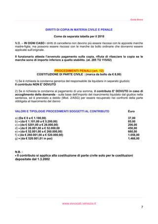 Tabella Contributo Unificato Pdf