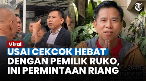 Adu Mulut Ketua RT Riang Versus Pemilik Ruko Di Pluit Berujung Pahit