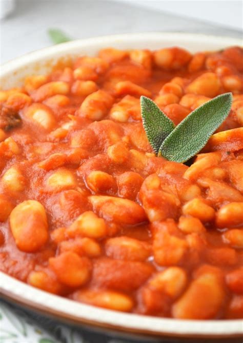 Fagioli All Uccelletto Beans In Tomato Sauce Inside The Rustic Kitchen