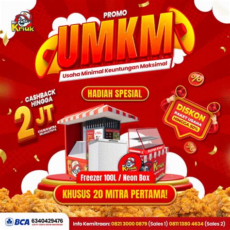 PROMO UMKM KEMITRAAN MR KRIUK FRIED CHICKEN Mr Kriuk Fried Chicken