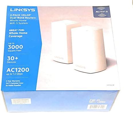 Linksys Velop Mesh Home WiFi System 3 000 Sq Ft 20 Dispositivos 1