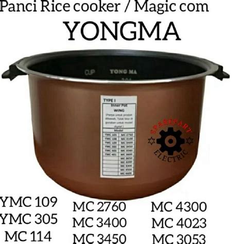 Jual PANCI TEFLON MAGIC RICE COOKER MIYAKO 6LITER 1LITER 12LITER