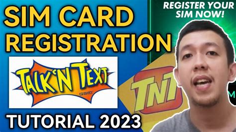 Talk N Text Sim Card Registration Tutorial Paano Iregister Ang