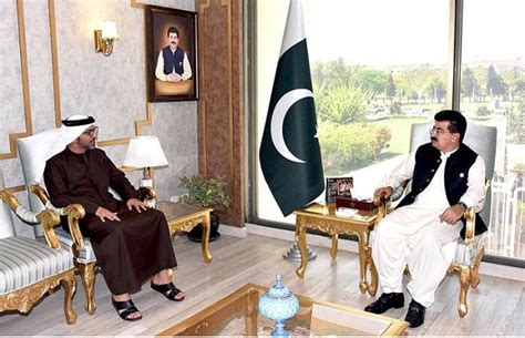 Chairman Senate Muhammad Sadiq Sanjrani Exchanging Views With Mr