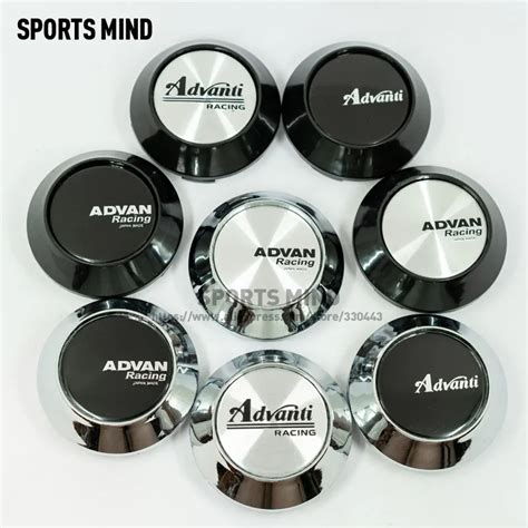 4PCS Lot 68MM 8 COLORS Car Wheel Center Caps For ADVAN Racing Advanti