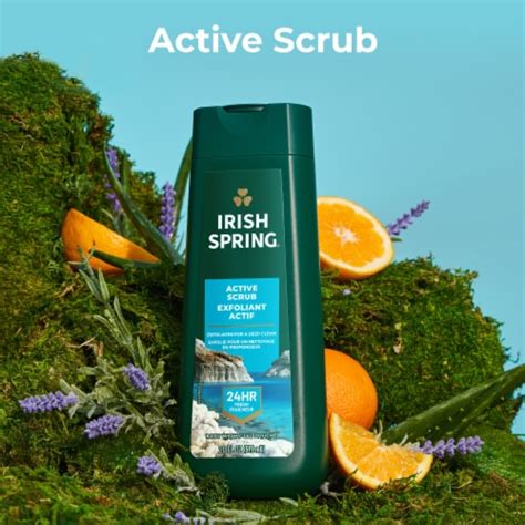 Irish Spring Body Wash For Men Exfoliating Active Scrub 20 Fl Oz Kroger