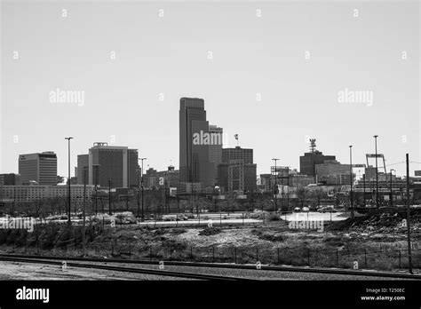 Nebraska Omaha Skyline Black And White Stock Photos And Images Alamy