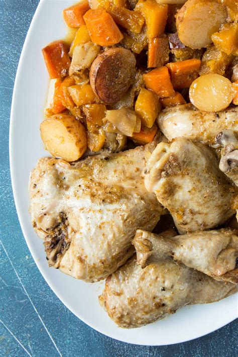 Maple Dijon Crockpot Chicken Dinner Overtime Cook