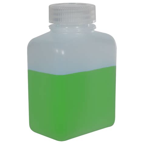 Oz Ml Nalgene Hdpe Rectangular Bottle With Mm Cap U S