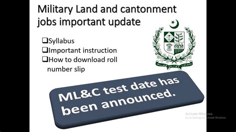 Military Land And Cantonment Test Syllabus Military Land And