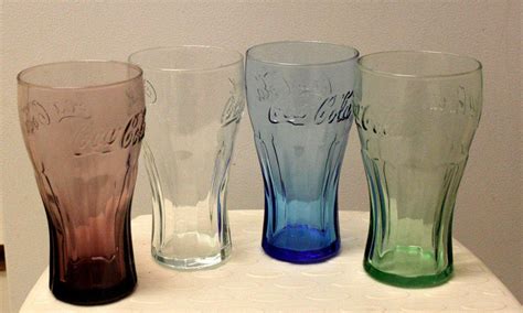 4 2009 McDonalds Coca Cola Glasses 1 of each color | #1727238543