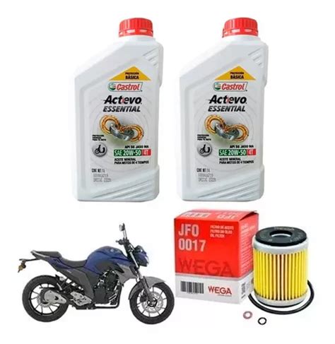 Kit Service Yamaha Fz Filtro Castrol Essential Sia