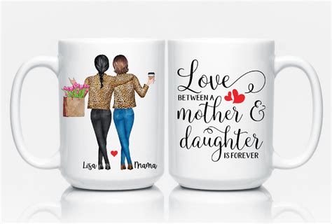 Mother And Daughter Coffee Mug Mothers Day T From Daughter Best