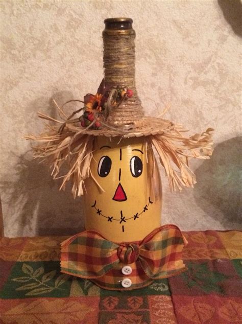 Primitive Snowman Wine Bottle Snowman Decor Christmas Decor Winter