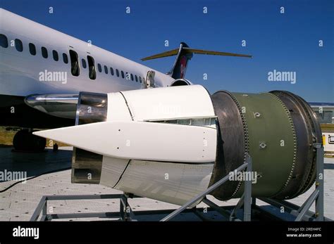 Engine Hush Kit For Super Q Md 80 Airliner Jet Plane At The Farnborough