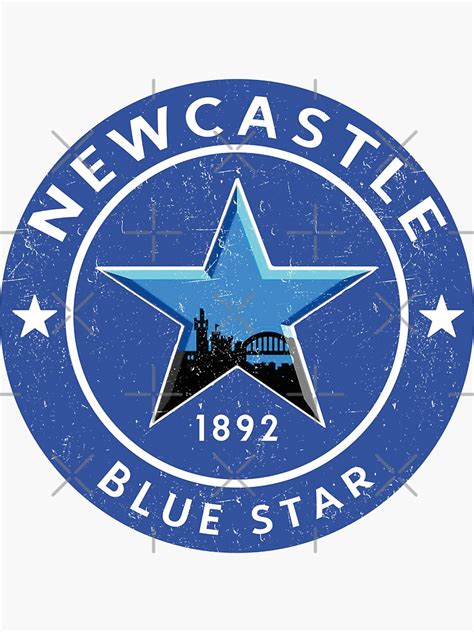 Newcastle Blue Star Sticker For Sale By Thegoodfan Redbubble