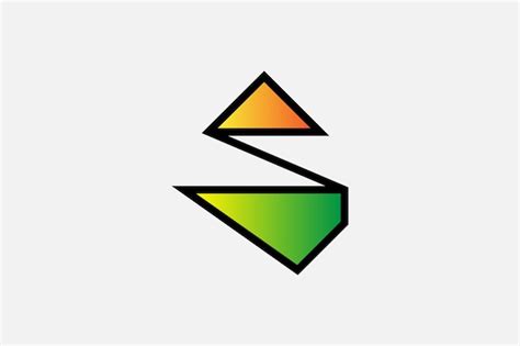 Premium Vector Abstract Geometric Shape Letter Slogo