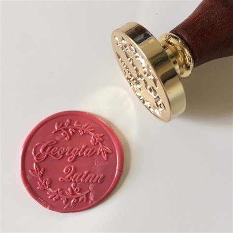 Personalized Wedding Wax Seal Stamp With Name Etsy Wax Seal Stamp