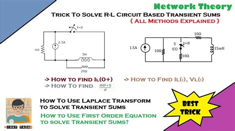 Trick To Solve Rl Circuit Sums Transient Analysis Tricks How To Solve Rl Circuit Problems