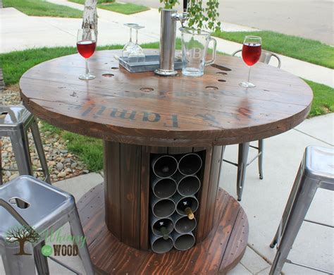 How To Make This Cable Spool Patio Set Wooden Spool Tables Spool Furniture Spool Tables