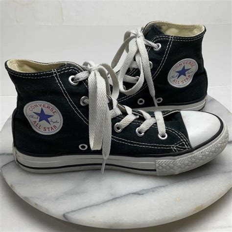 Converse All Star Black High Top Sneekers Boys Size... - Depop