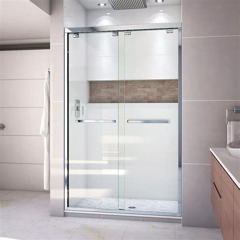 Dreamline Encore 48 Inch X 76 Inch Frameless Rectangular Sliding Shower Door In Glass With