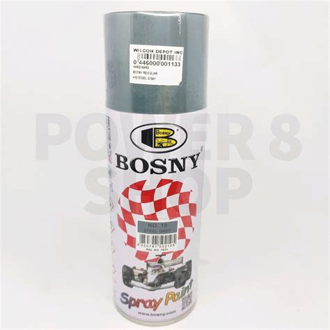 Bosny Acrylic Spray Paint No 10 Steel Gray Lazada PH