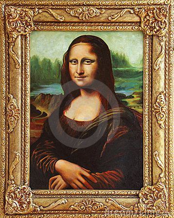 Mona Lisa with frame | Mona lisa, Illustration, Painting & drawing