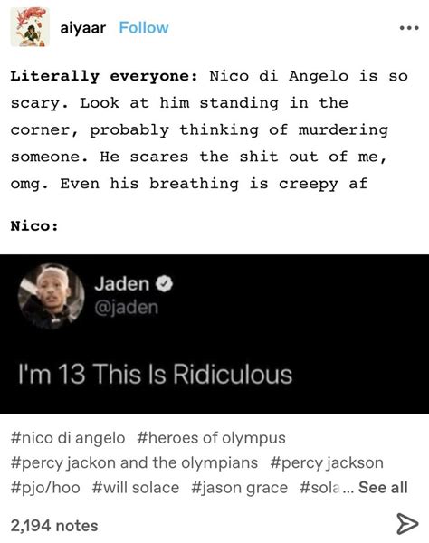 Poor Nico Percy Jackson Funny Solangelo Headcanons Percy Jackson