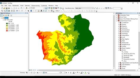 Raster Data Reclassification And Area Calculation For Each Class Using