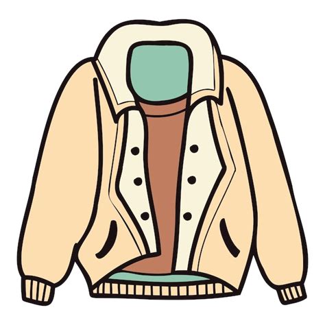 Premium Vector Hand Drawn Cute Jackets For Men In Doodle Style