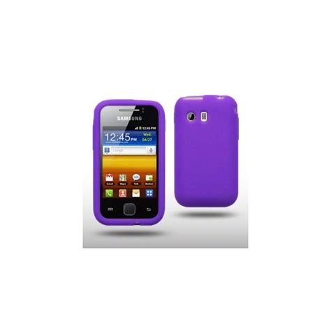 Coque En Silicone Violet Pour Samsung Galaxy Y