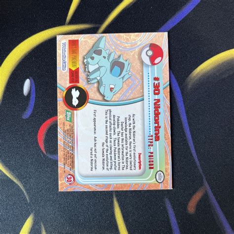 Topps Pokemon Nidorina Green Logo Nm M Fast Shipping Ebay