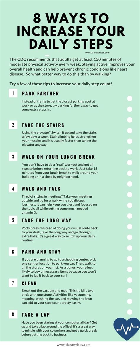 Increase Your Daily Steps 10000 Steps A Day Healthy Habits Ideas