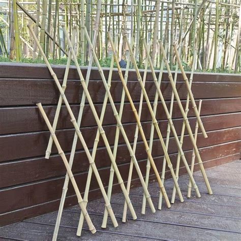 Expandable Bamboo Poles Flexible Trellis Garden Fencing For Balcony Decoration 120 180cm