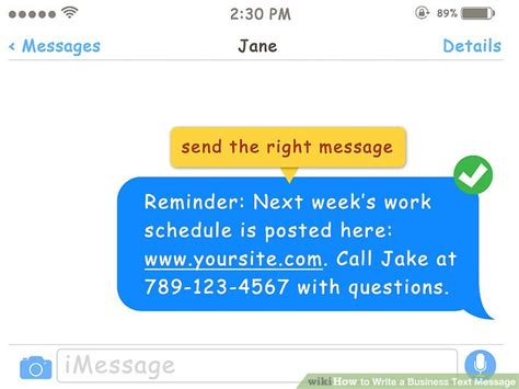 How To Write A Business Text Message 12 Steps With Pictures