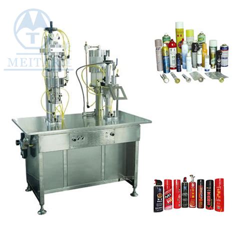 High Purity Qgb Y Bag On Valve Spray Aerosol Filling Machine From China