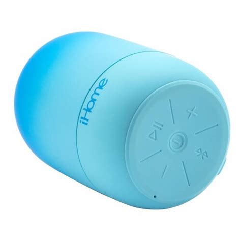 Ihome Playfade Rechargeable Water Resistant Bluetooth Speaker Blue