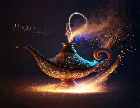 Magical Genie Lamp Arabian Nights Cave Of Wonders Digital Background