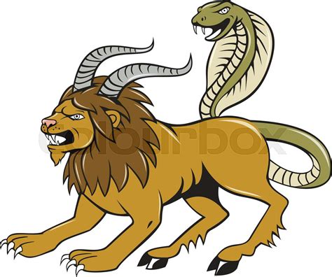 Chimera Attacking Side Cartoon | Stock vector | Colourbox