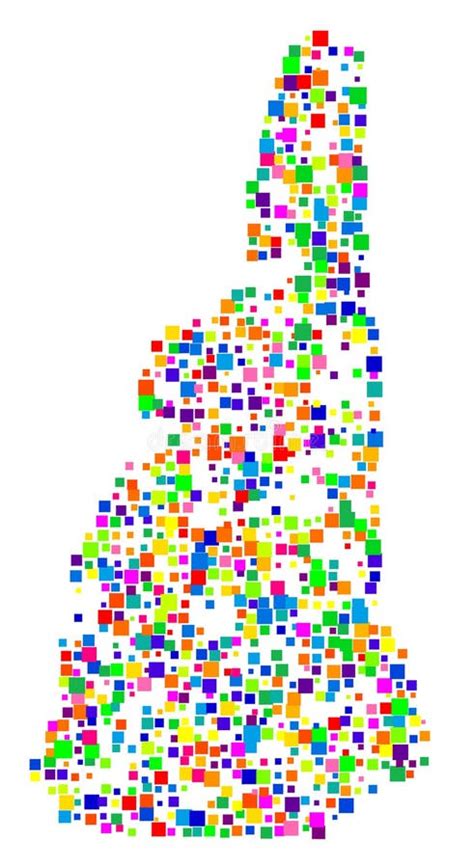Map Of The State New Hampshire Us Stock Vector Illustration Of