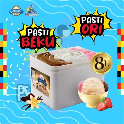 Jual Ice Cream Campina Lt Neapolitan Es Krim Liter Es Krim Ember