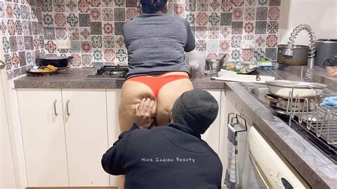 Hot Indian Kitchen Love Making With Step Sister MILF Big Ass Is Eaten Kissed And Pressed