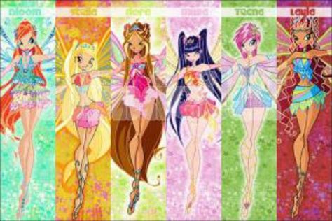 Winx Enchantix From Left To Right Bloom Stella Flora Musa Tecna And