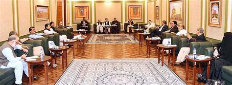 Speaker National Assembly Raja Pervaiz Ashraf Chairing Meeting Of