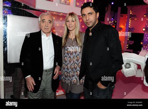 Charles Aznavour Sa Fille Katia Et Son Gendre Jean Rachid Lors De L