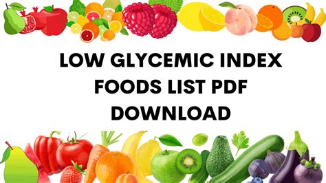 Low Glycemic Index Foods List Pdf In Telugu Age - Infoupdate.org