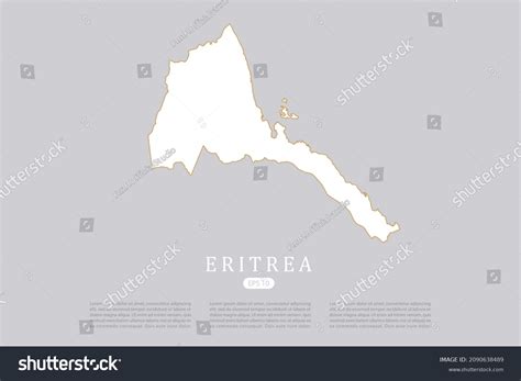 Eritrea Map World Map International Vector Royalty Free Stock