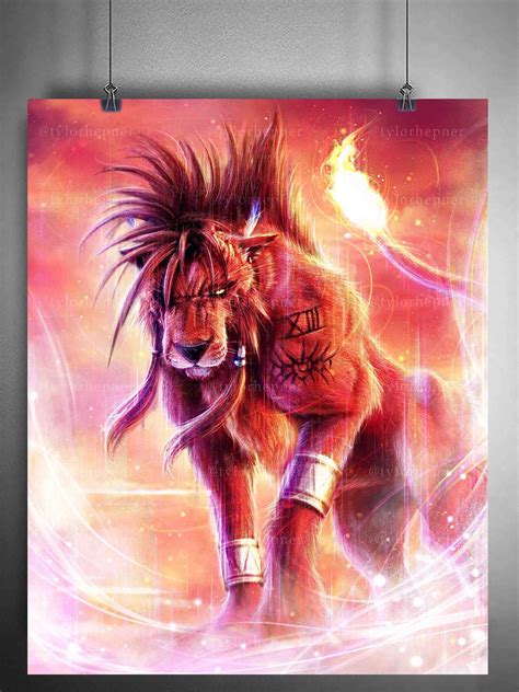 Red XIII Final Fantasy VII Remake Limited Edition Fine Art | Etsy